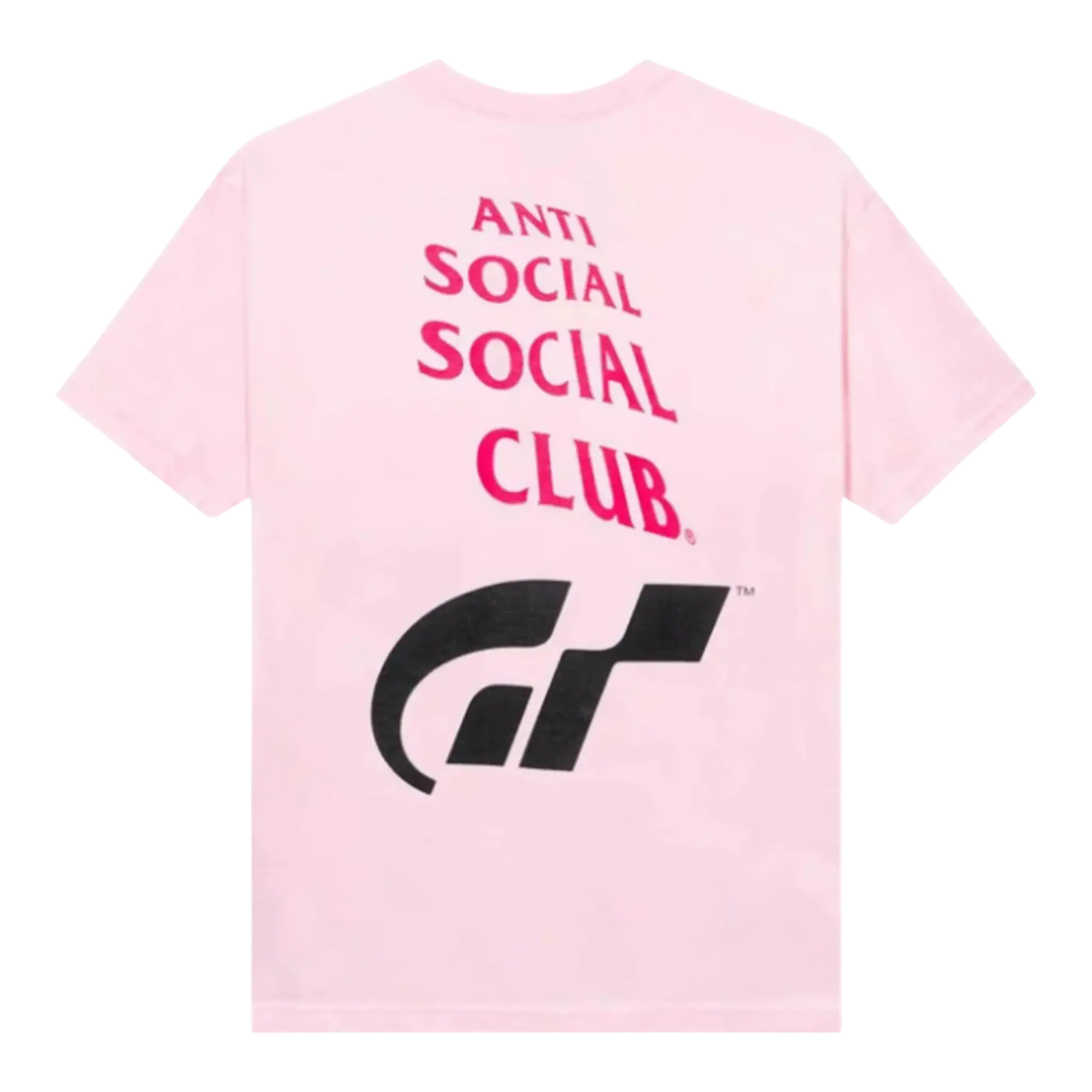 Anti Social Social Club Gran Turismo Logo Men T-Shirt Pink
