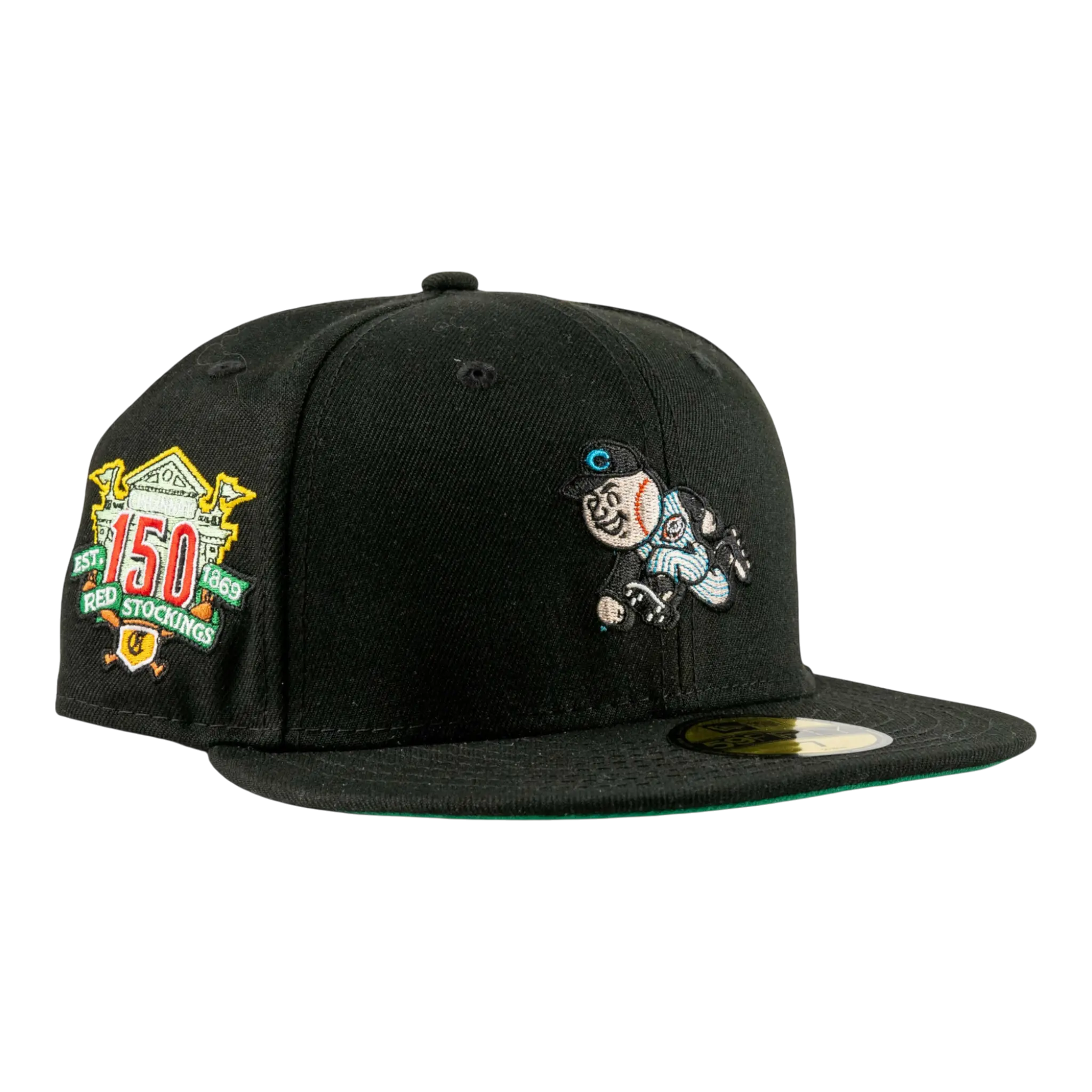 New Era 59Fifty Cincinnati Reds 150th Anniversary Family Nights Pack Men Fitted Hat Black