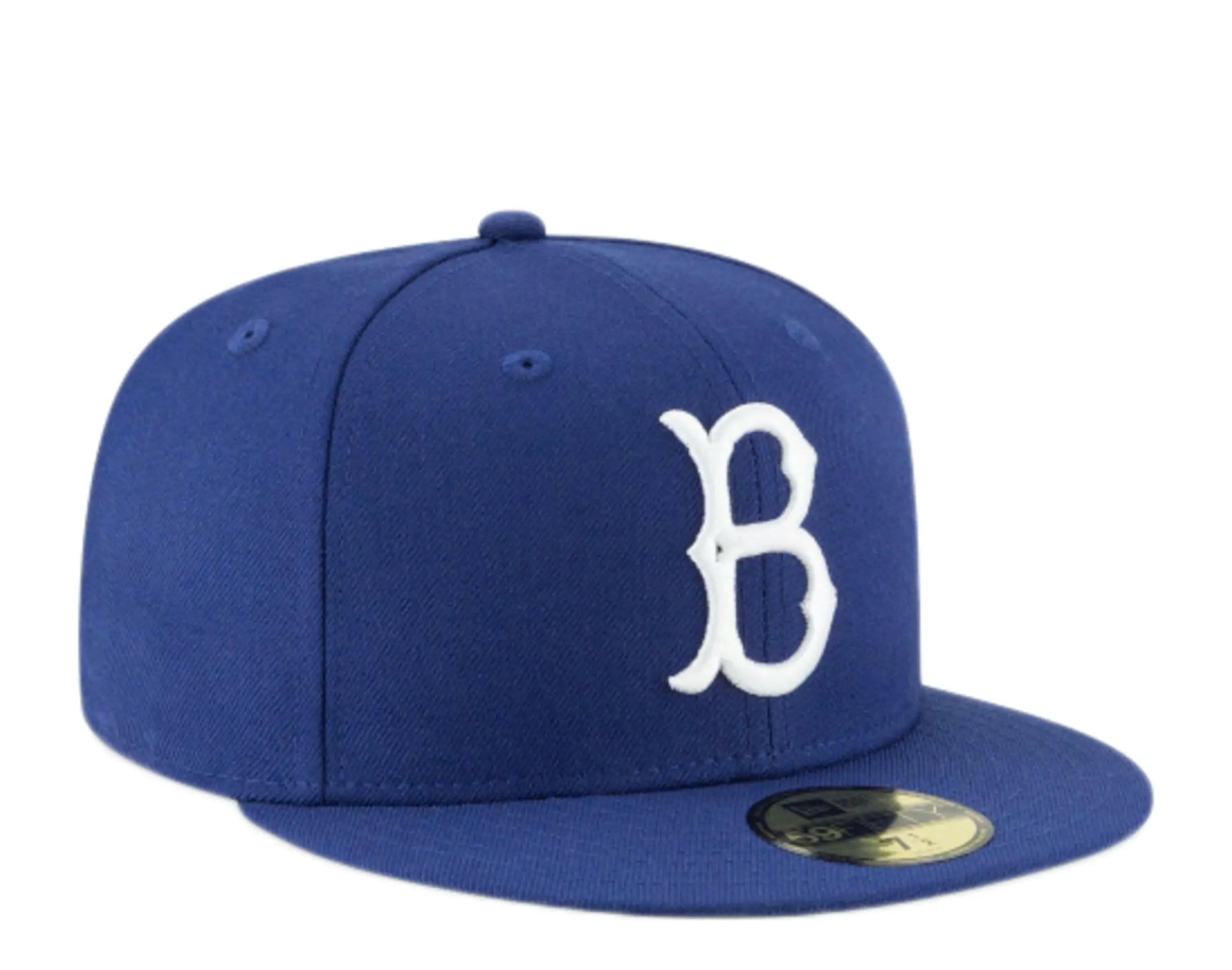 New Era 59Fifty Brooklyn Dodgers 1949 Cooperstown Men Fitted Hat Royal Blue