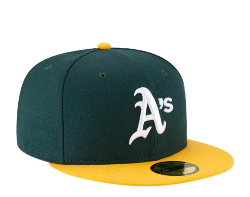 New Era 59Fifty Oakland Athletics 1989 World Series Men Fitted Hat Green/Yellow