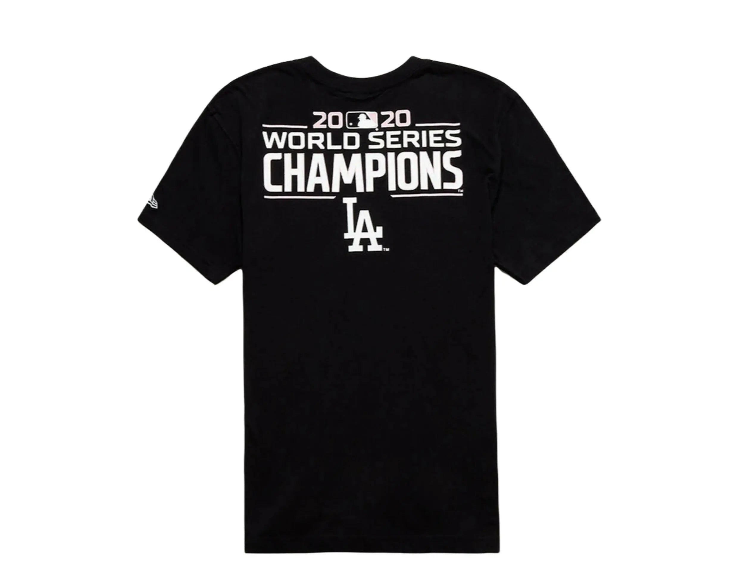 New Era Los Angeles Dodgers Team Drip World Series Men T-Shirt Black/Pink