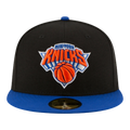 New Era 59FIFTY NBA New York Knicks 2-Tone Men Fitted Hat Black/Blue