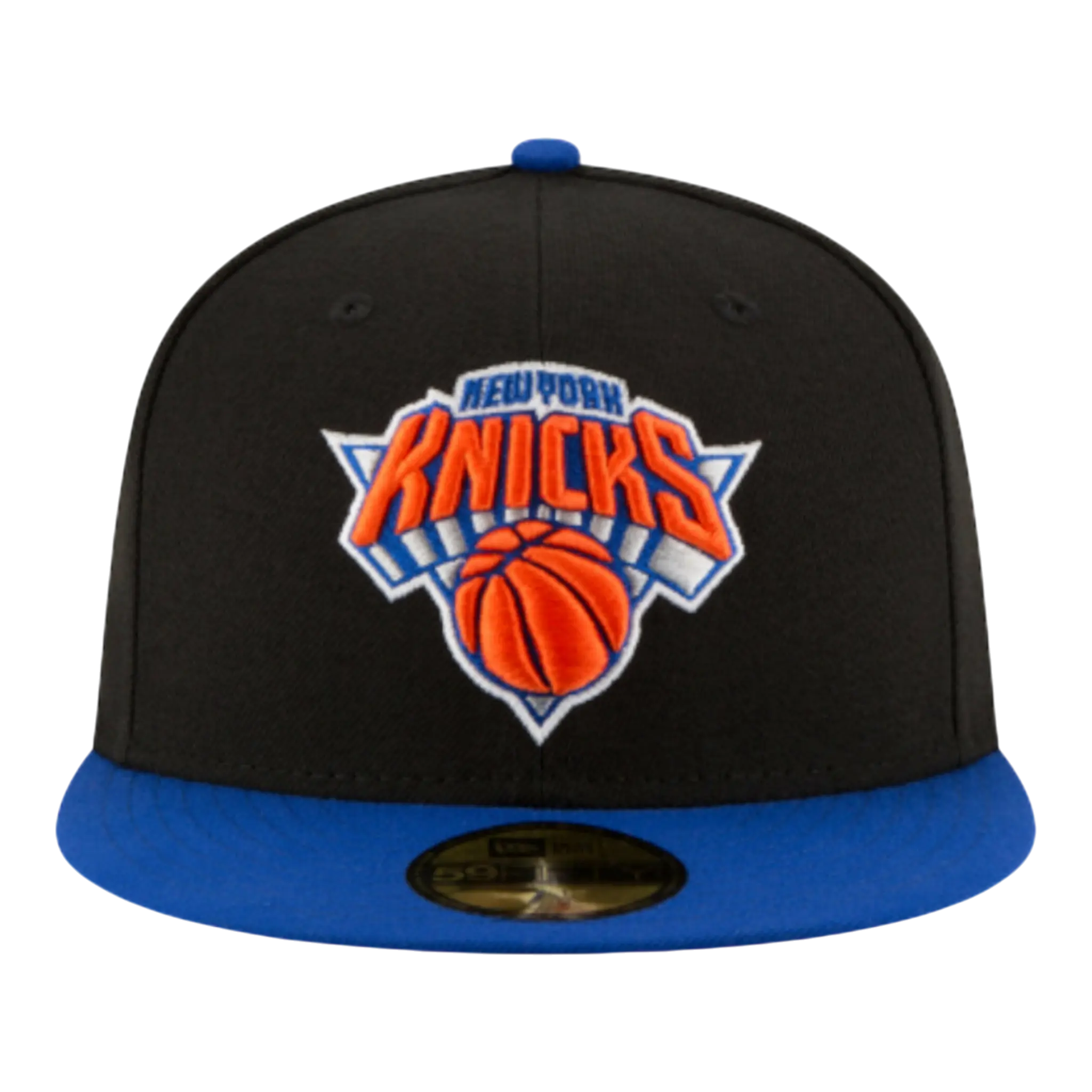 New Era 59FIFTY NBA New York Knicks 2-Tone Men Fitted Hat Black/Blue