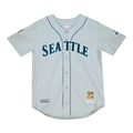 Mitchell & Ness Authentic Seattle Mariners 1997 Ken Griffey Jr. Men Baseball Jersey Grey