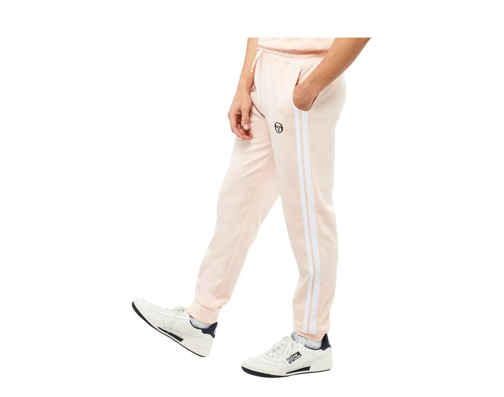 Sergio Tacchini New Damarindo Men Track Pants Pearl Blush/White