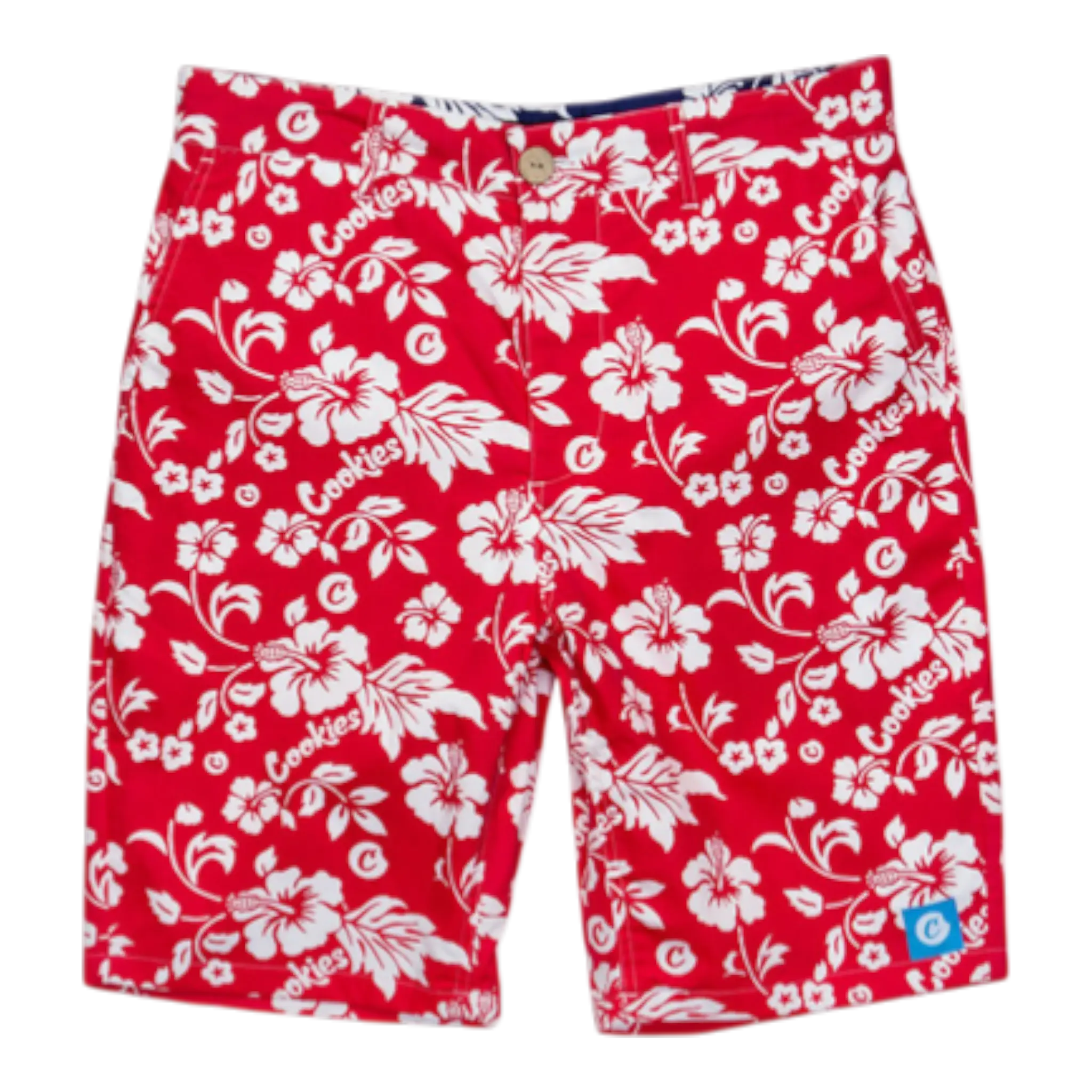 Cookies Waimea Cotton Poplin Men Shorts Red