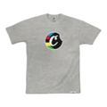 Cookies Block Logo T-Shirt Men Heather Grey