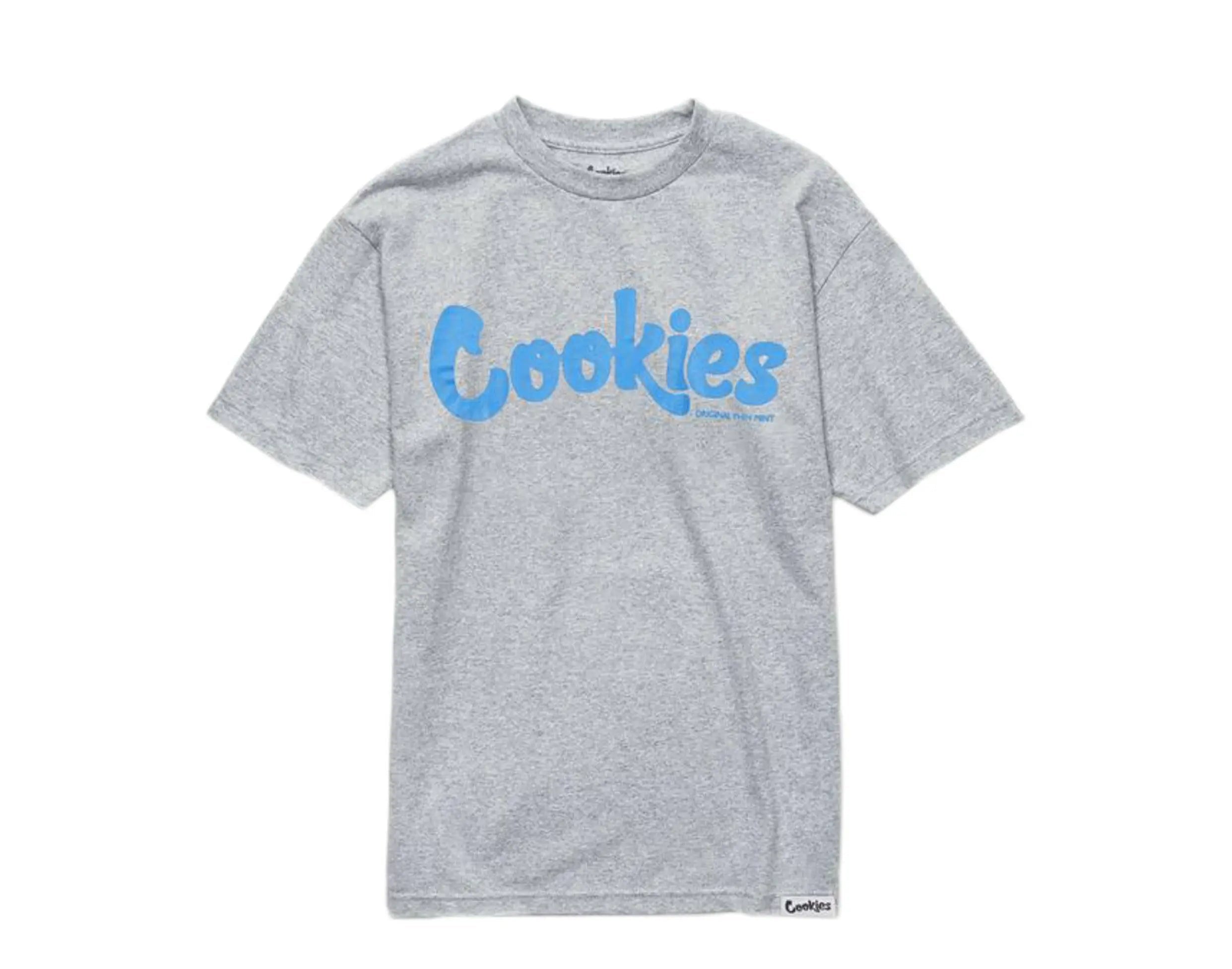 Cookies Original Logo Thin Mint Men T-Shirt Heather Grey/Blue