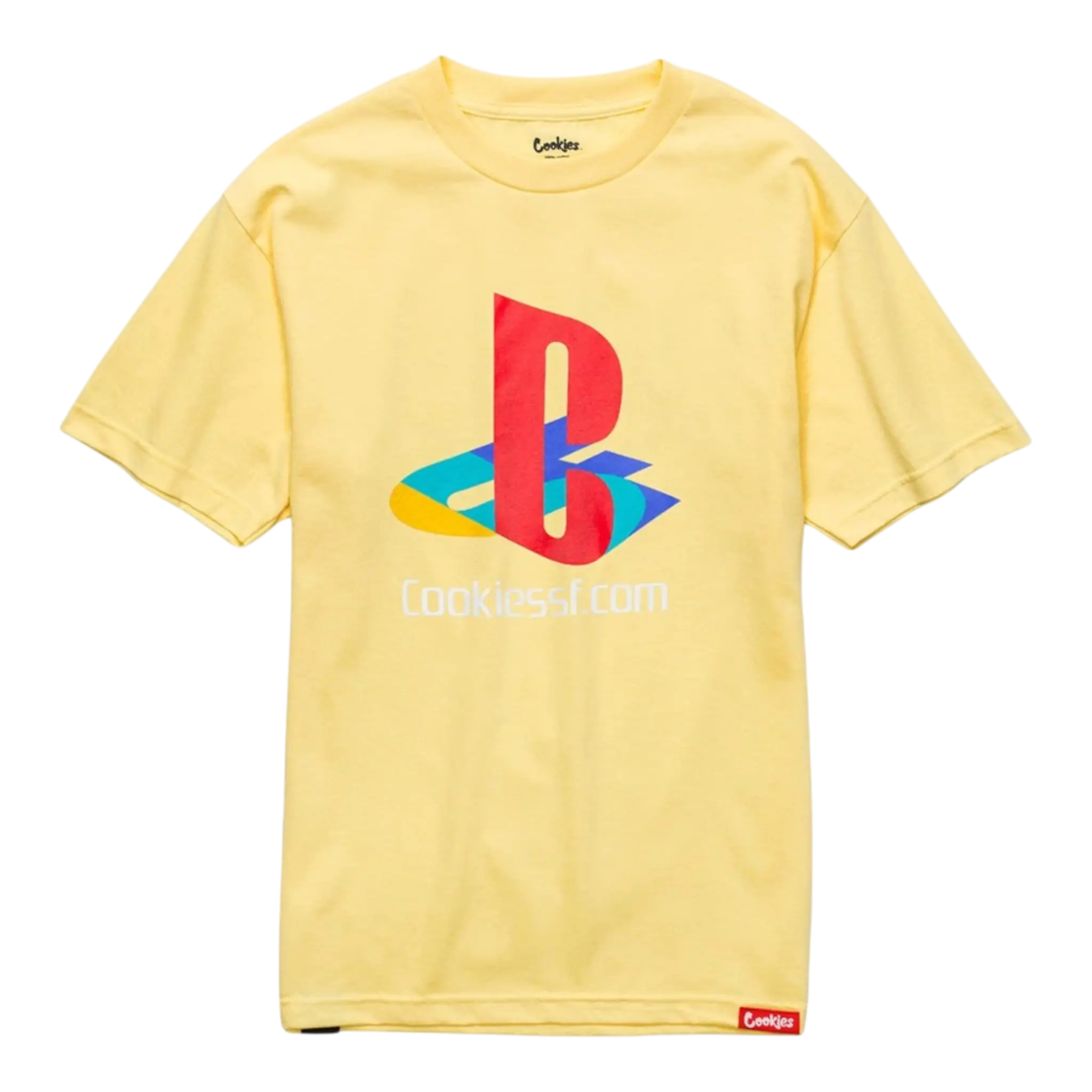 Cookies Classic Arch Logo T-Shirt Men Banana Yellow