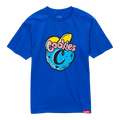 Cookies Puff Print Logo T-Shirt Men Royal Blue