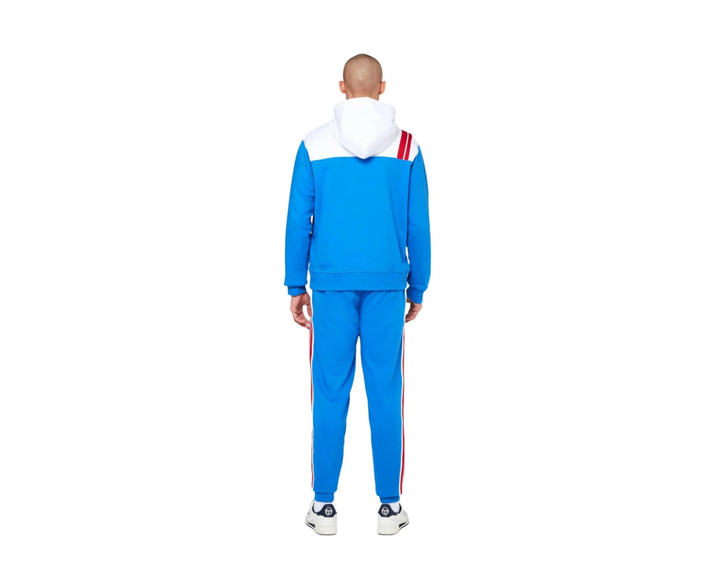 Sergio Tacchini Tingo Archivio Men Hoodie Palace Blue/White