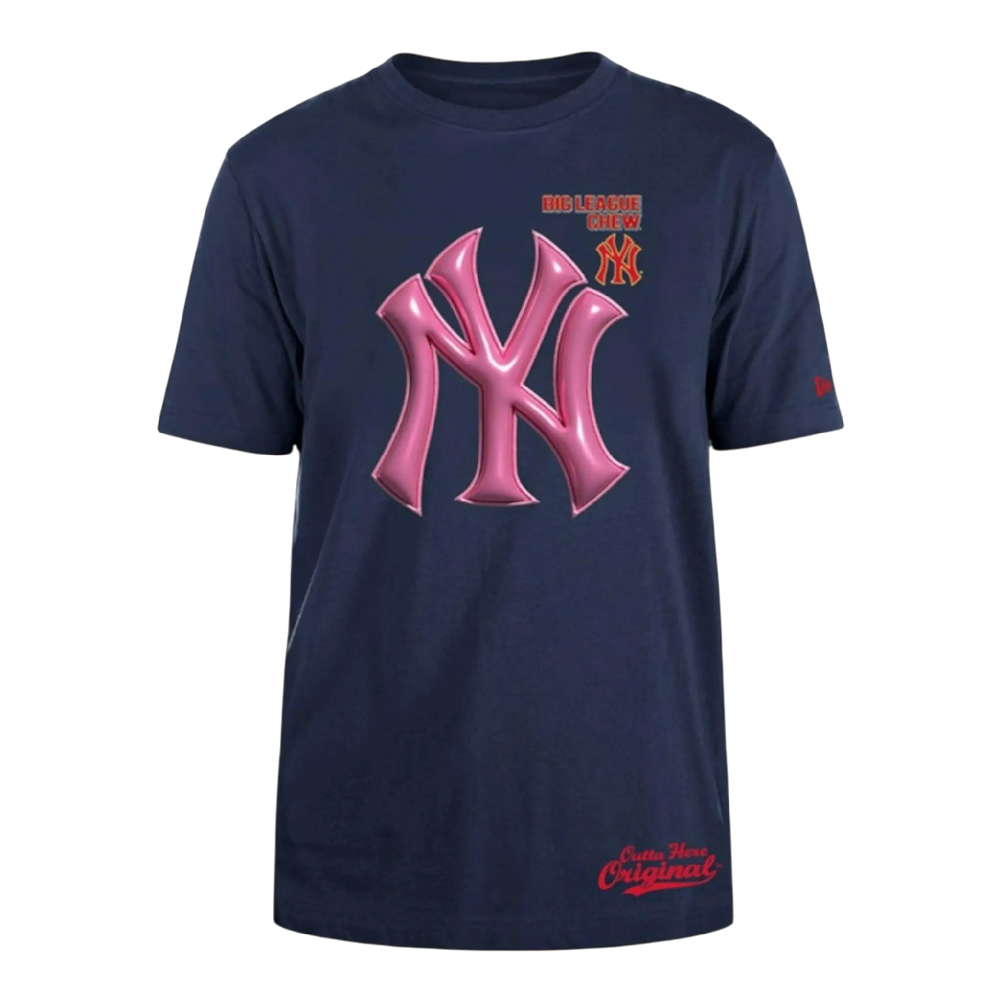 New Era x Big League Chew Men New York Yankees T-Shirt Cream
