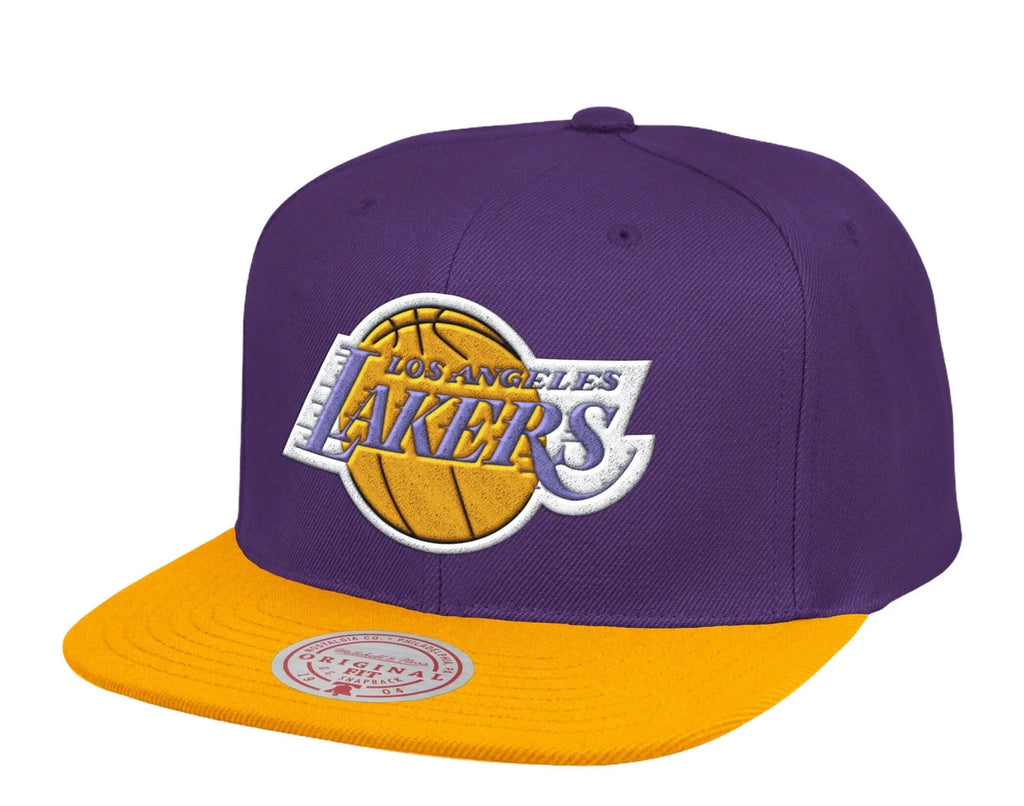 Mitchell & Ness Los Angeles Lakers HWC 1988 Finals Patch Men Snapback Hat Purple/Gold