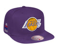 Mitchell & Ness Los Angeles Lakers HWC 1987 Finals Patch Men Snapback Hat Purple