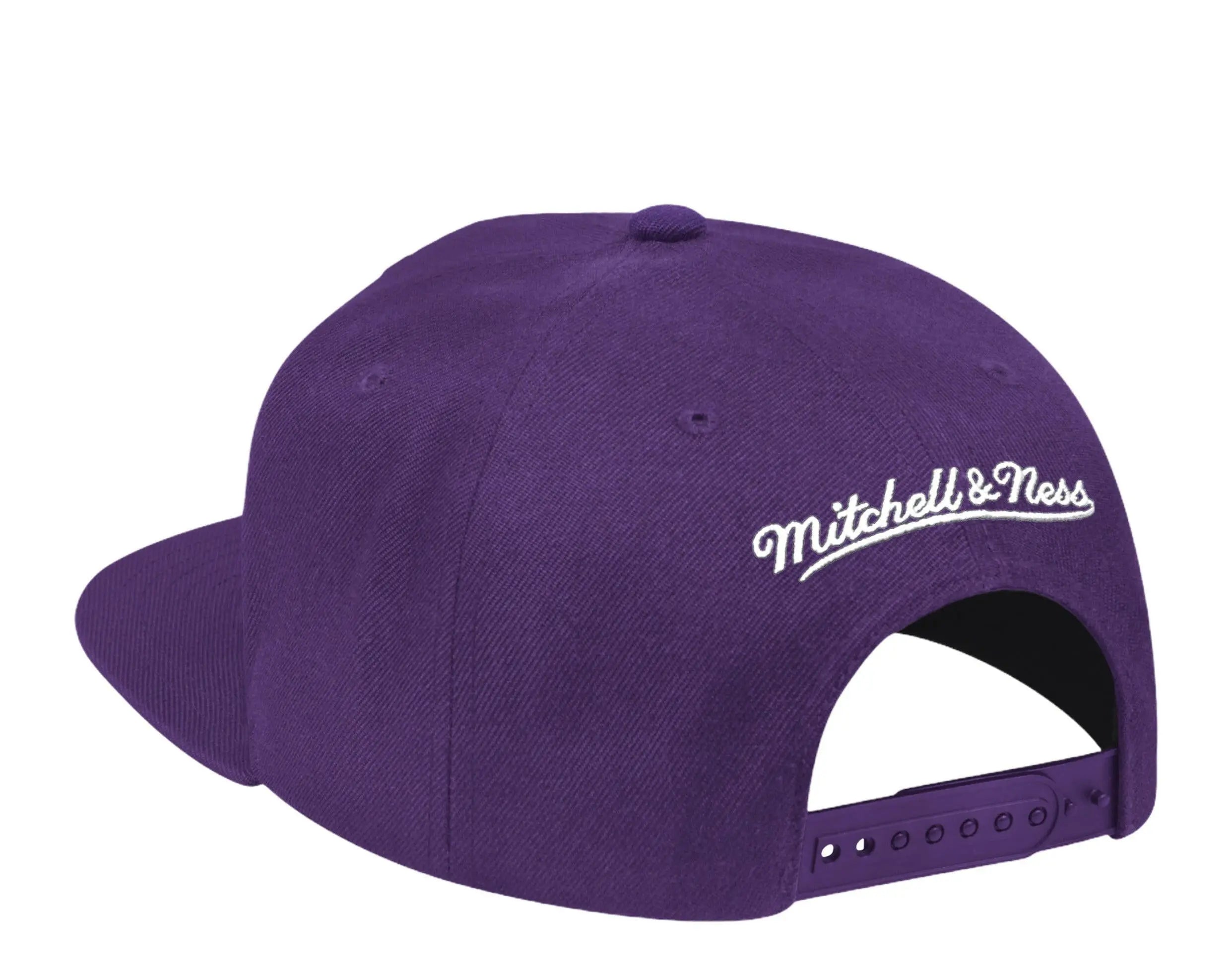 Mitchell & Ness Los Angeles Lakers HWC 1987 Finals Patch Men Snapback Hat Purple