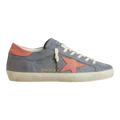 Golden Goose Super-Star Women Sneakers Blue Nubuck Pink Suede