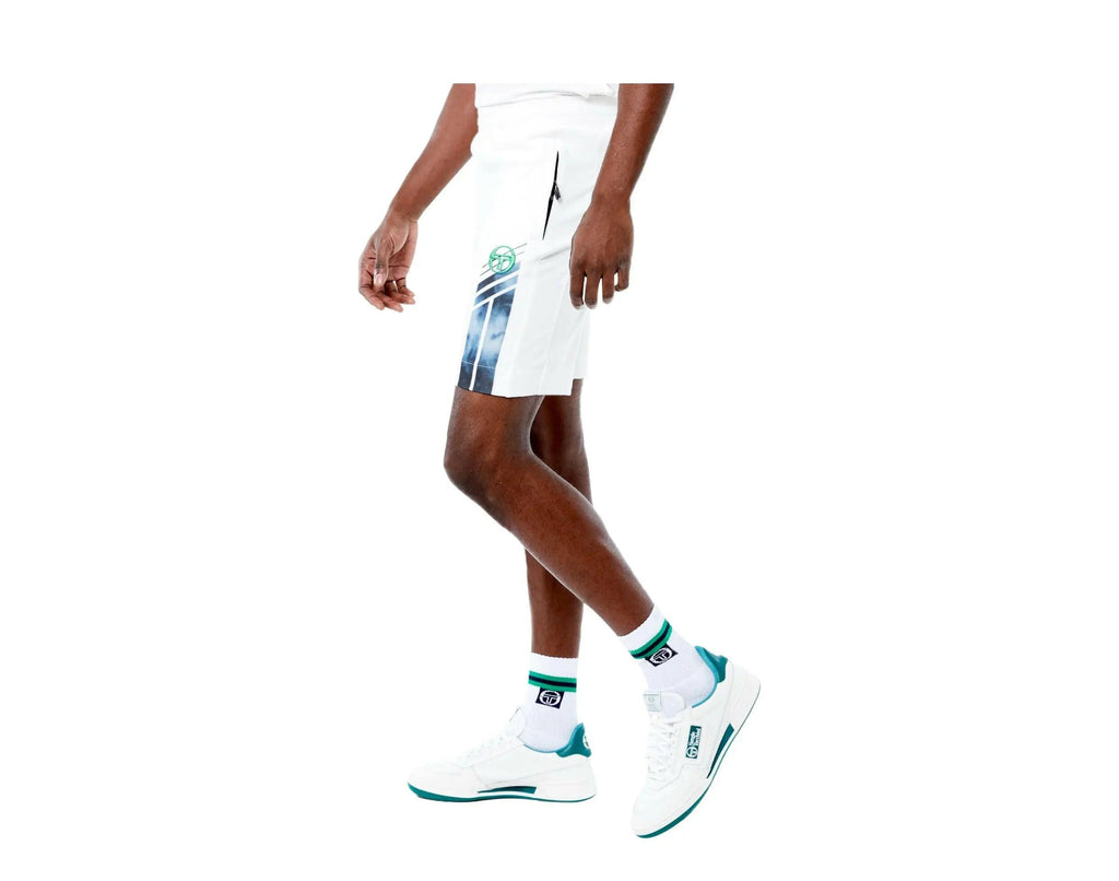 Sergio Tacchini Velocita Men Shorts Blanc De Blanc