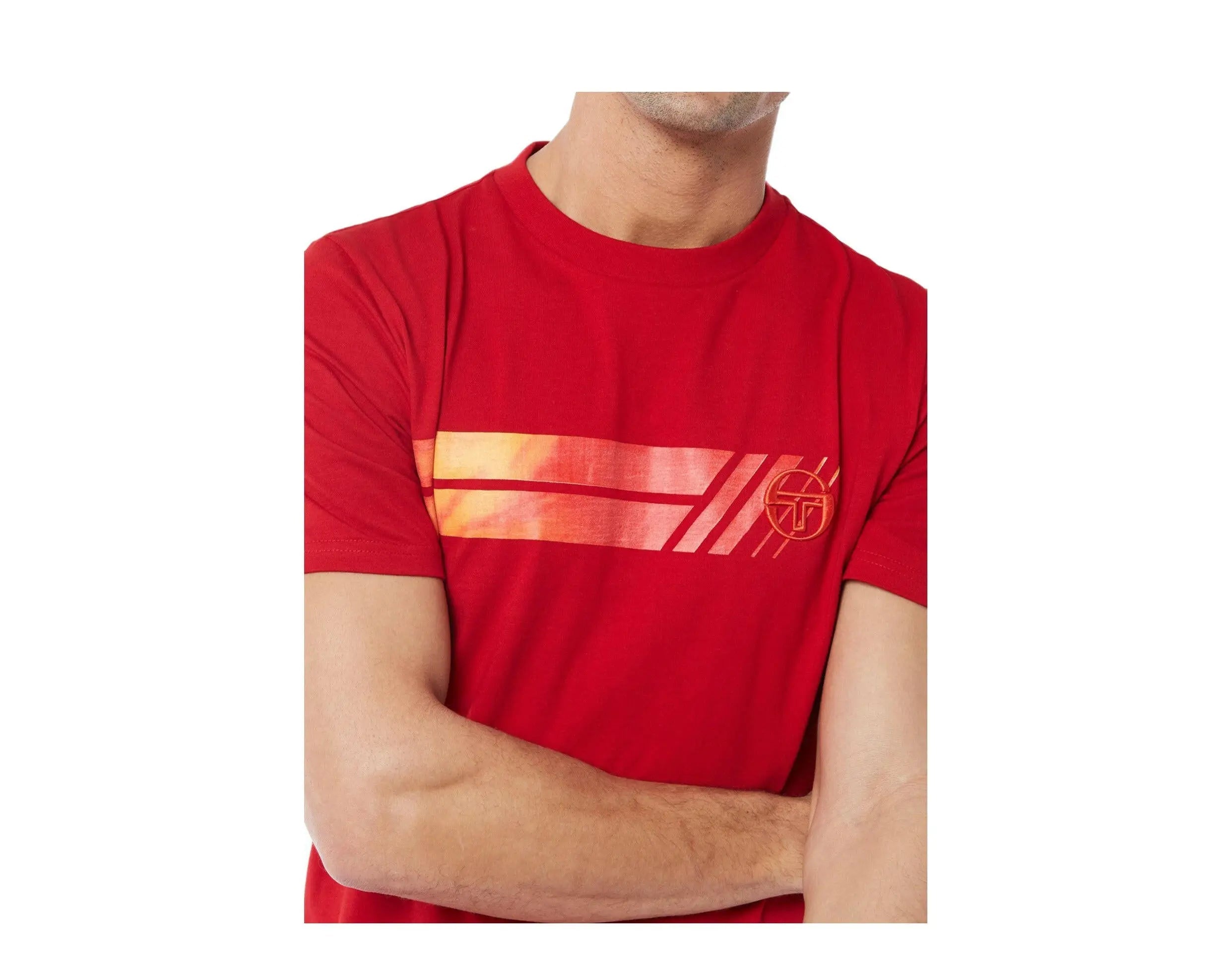 Sergio Tacchini Velocita Men T-Shirt Tango Red