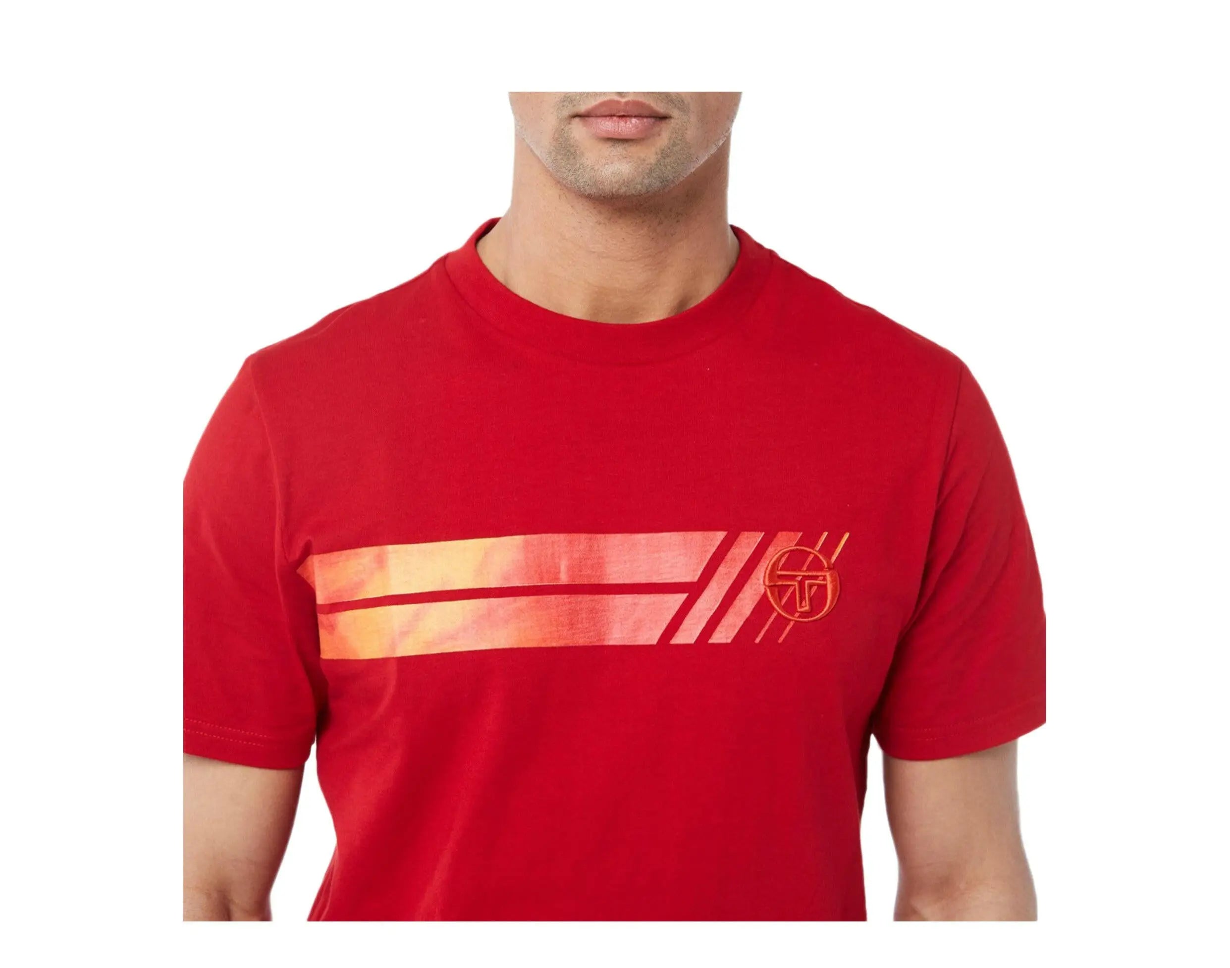 Sergio Tacchini Velocita Men T-Shirt Tango Red