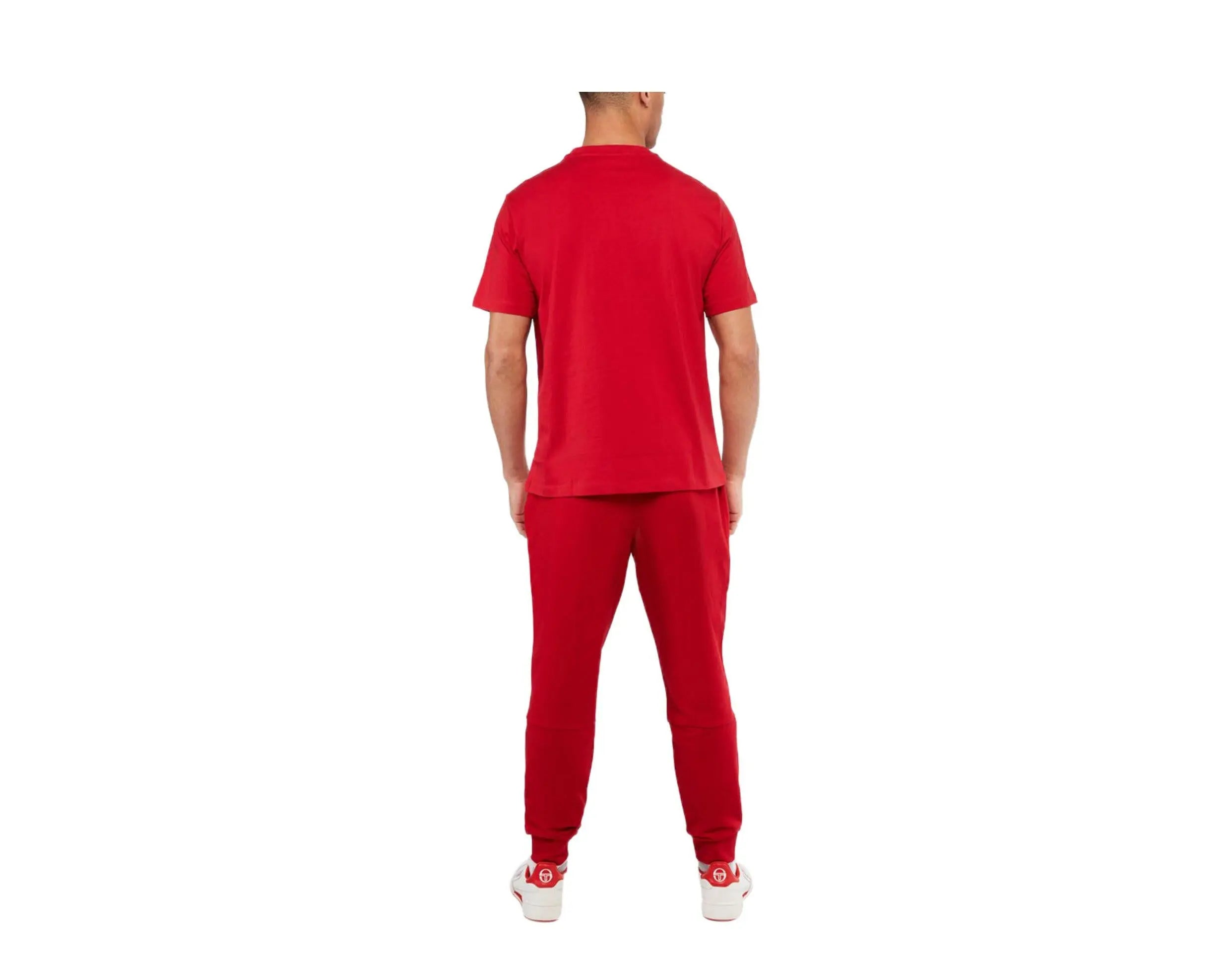 Sergio Tacchini Iberis Men T-Shirt Tango Red/Blanc De Blanc