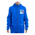 Pro Standard NHL New York Rangers Classic Zip-Up Men Hoodie Royal Blue