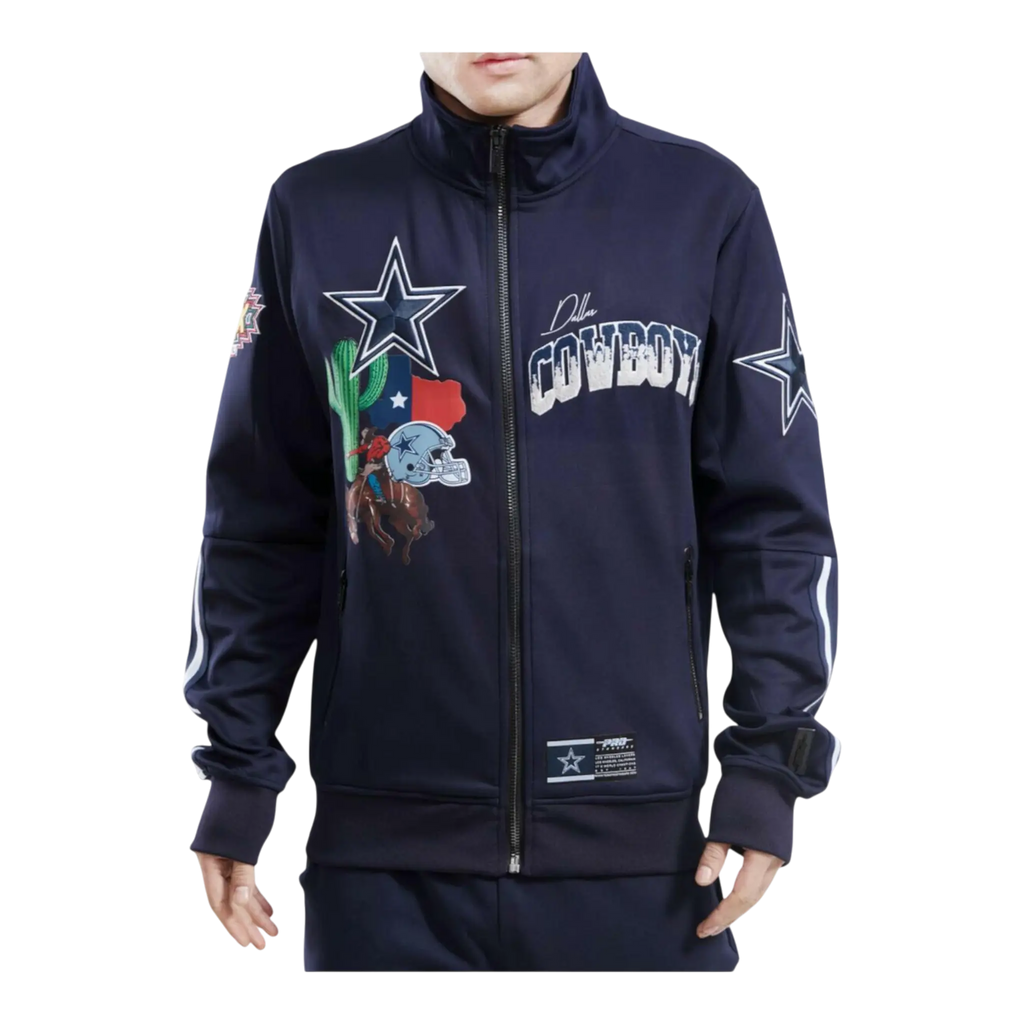 Pro Standard Dallas Cowboys Home Town Men Track Jacket Midnight Navy