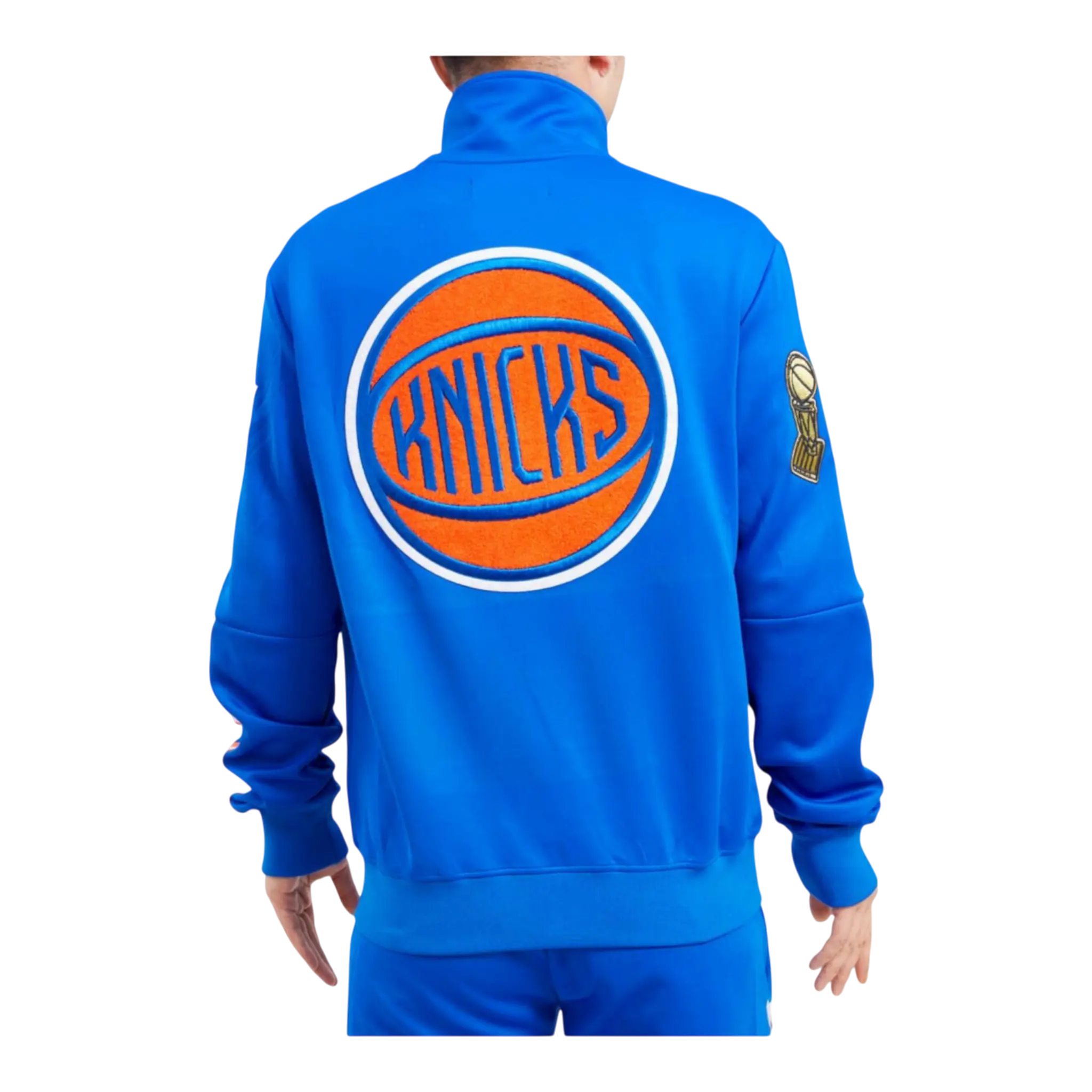 Pro Standard New York Knicks Home Town Men Track Jacket Royal Blue