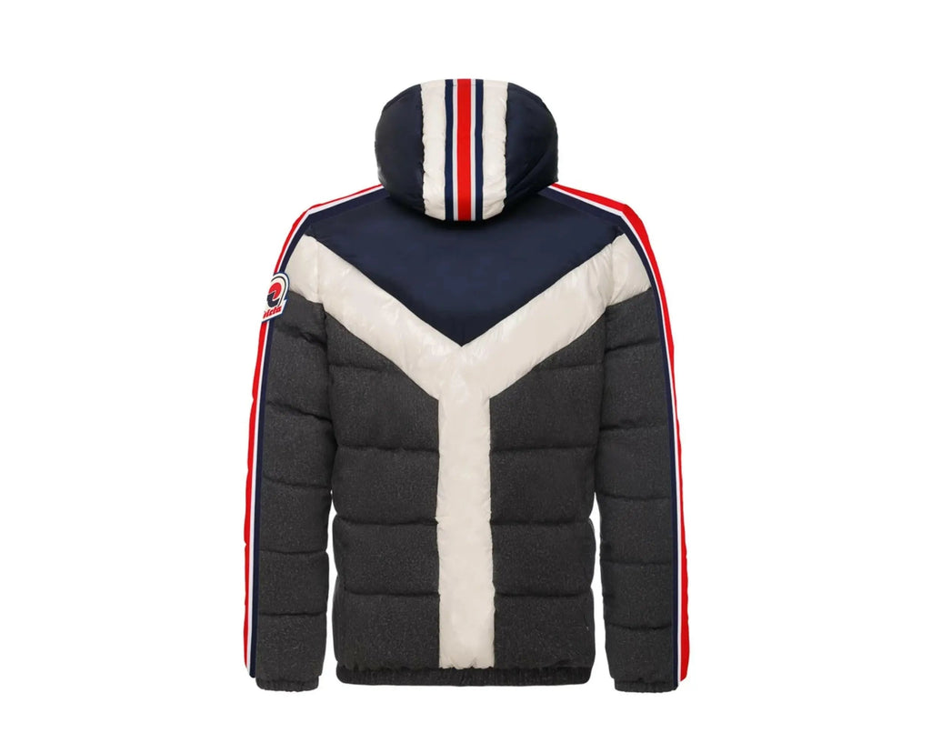 Invicta Marco Bomber Hooded Men Jacket Grey/Navy/Red