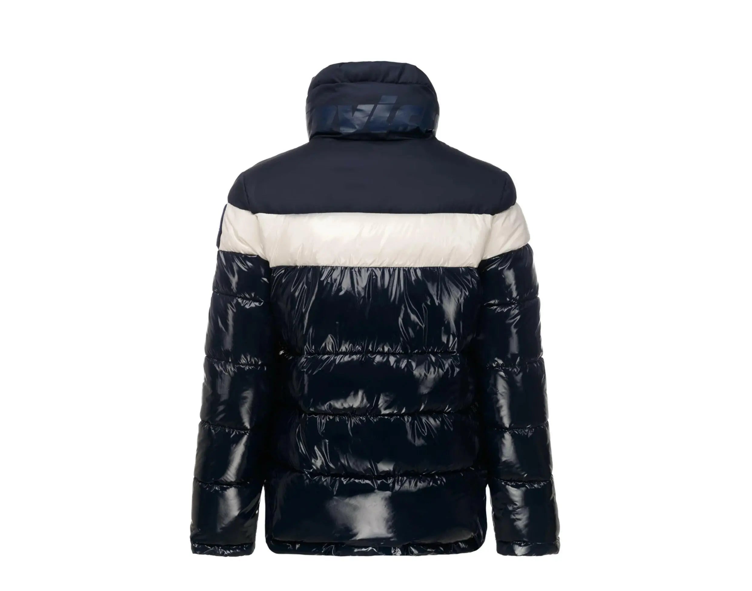 Invicta Jessica Faux Down High Collar Women Puffer Jacket Navy
