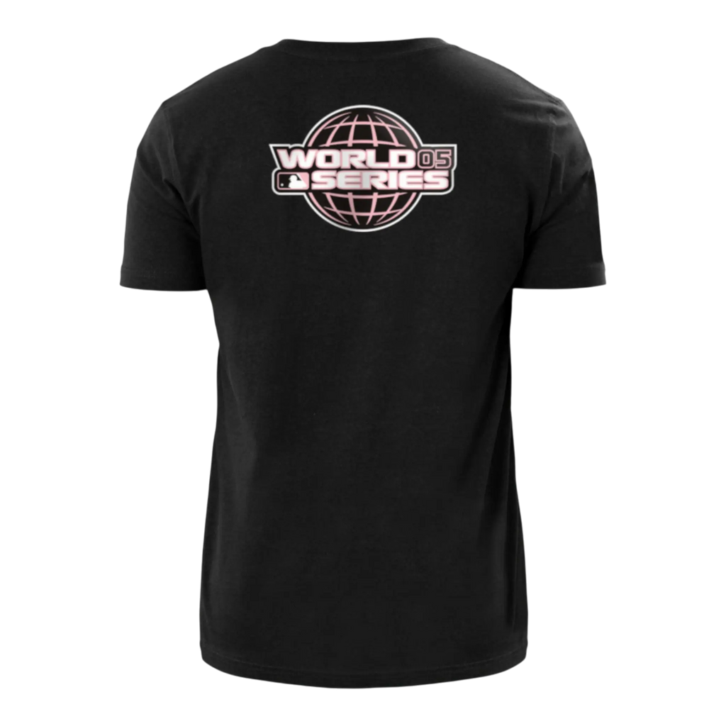 New Era MLB Chicago White Sox Team Drip World Series Men T-Shirt Black/Pink