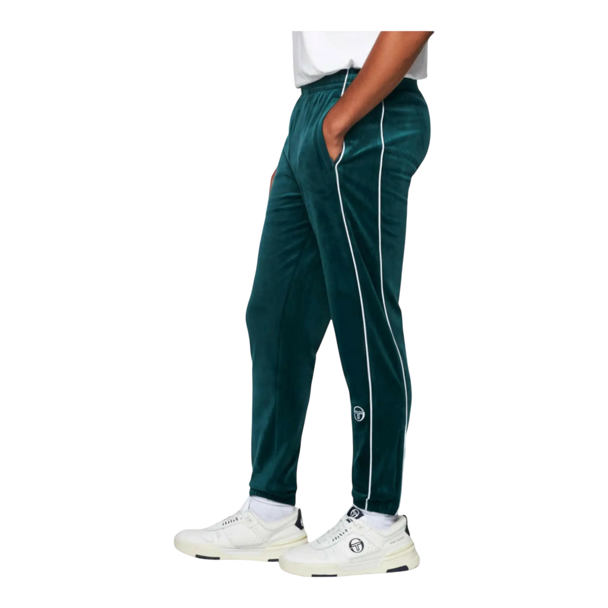Sergio Tacchini Lioni Velour Men Track Pants Botanical Garden