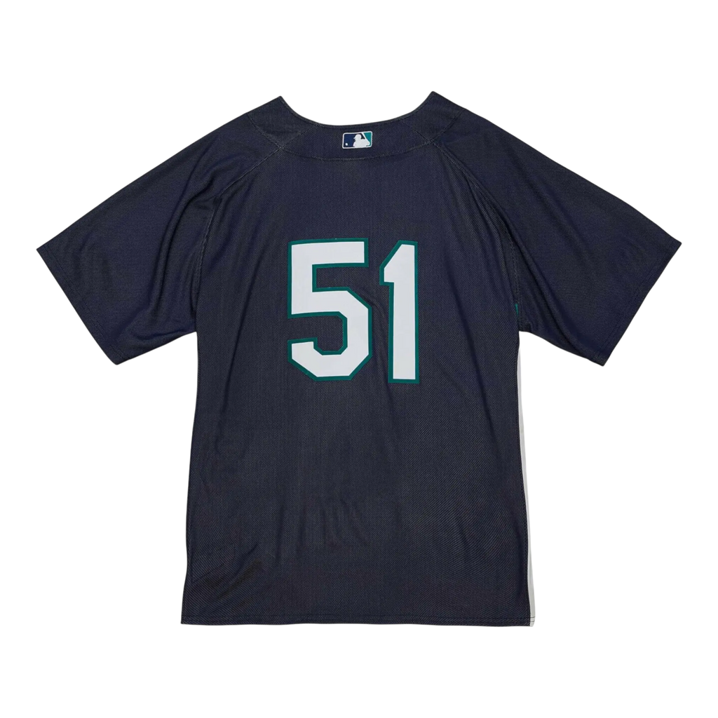 Mitchell & Ness Authentic Ken Griffey Jr Seattle Mariners 2010 Men Baseball Jersey Mariners Blue