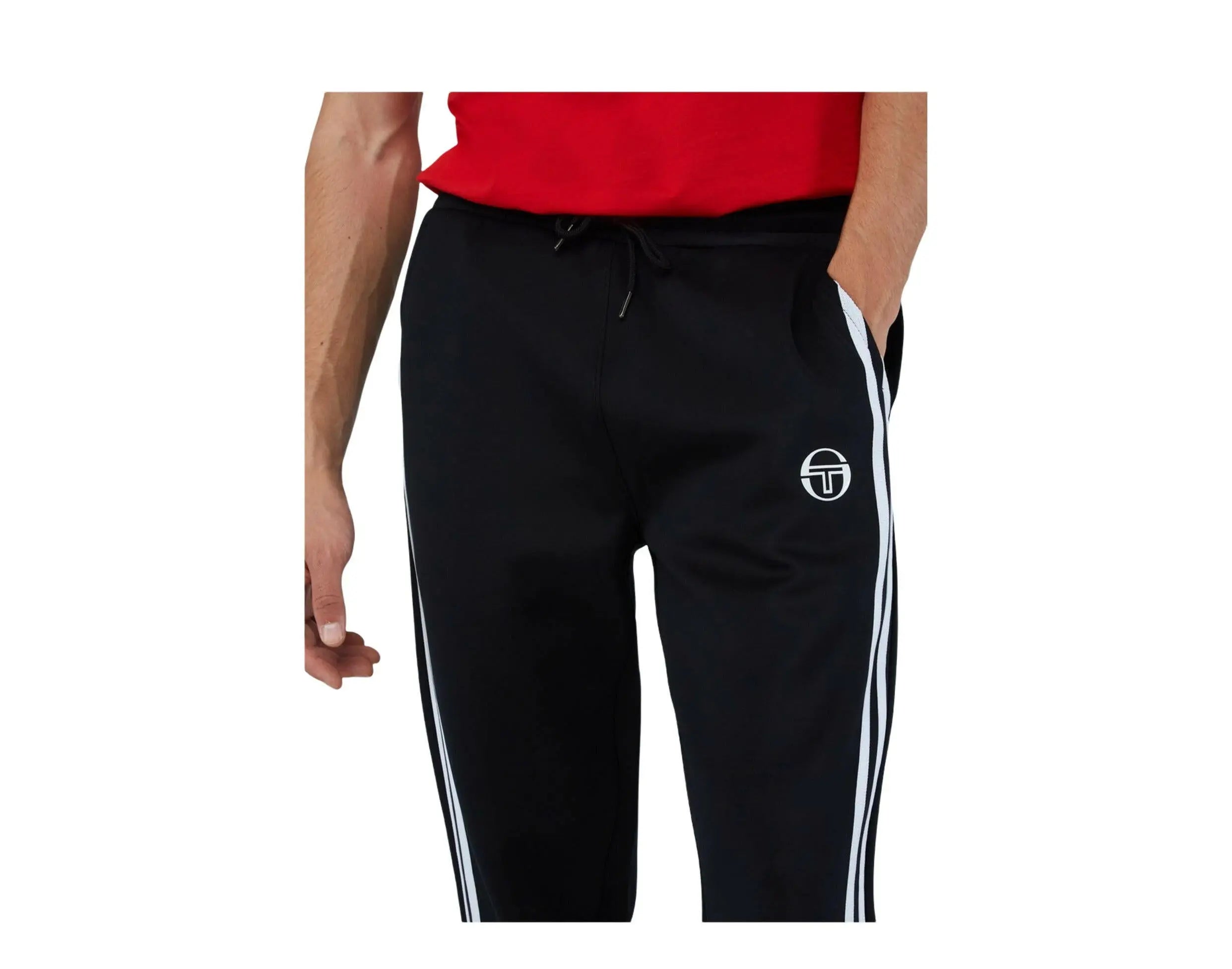Sergio Tacchini Prato Men Track Pants Black/White
