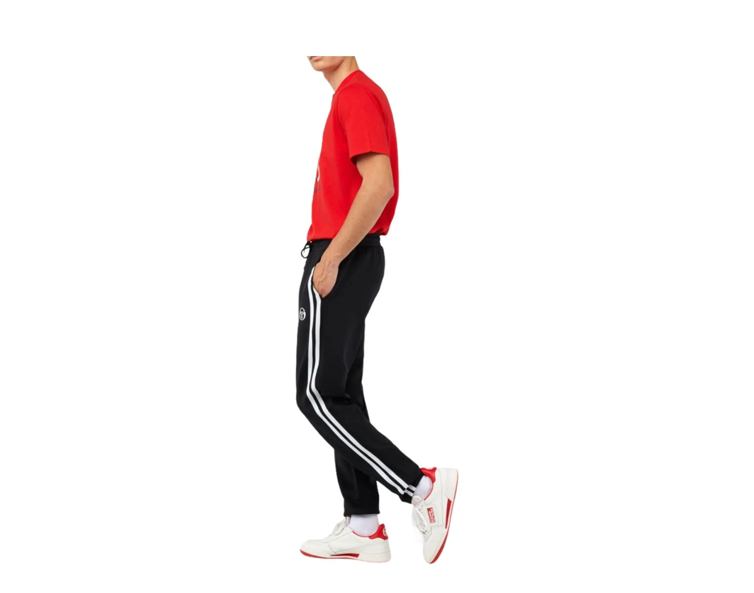 Sergio Tacchini Prato Men Track Pants Black/White