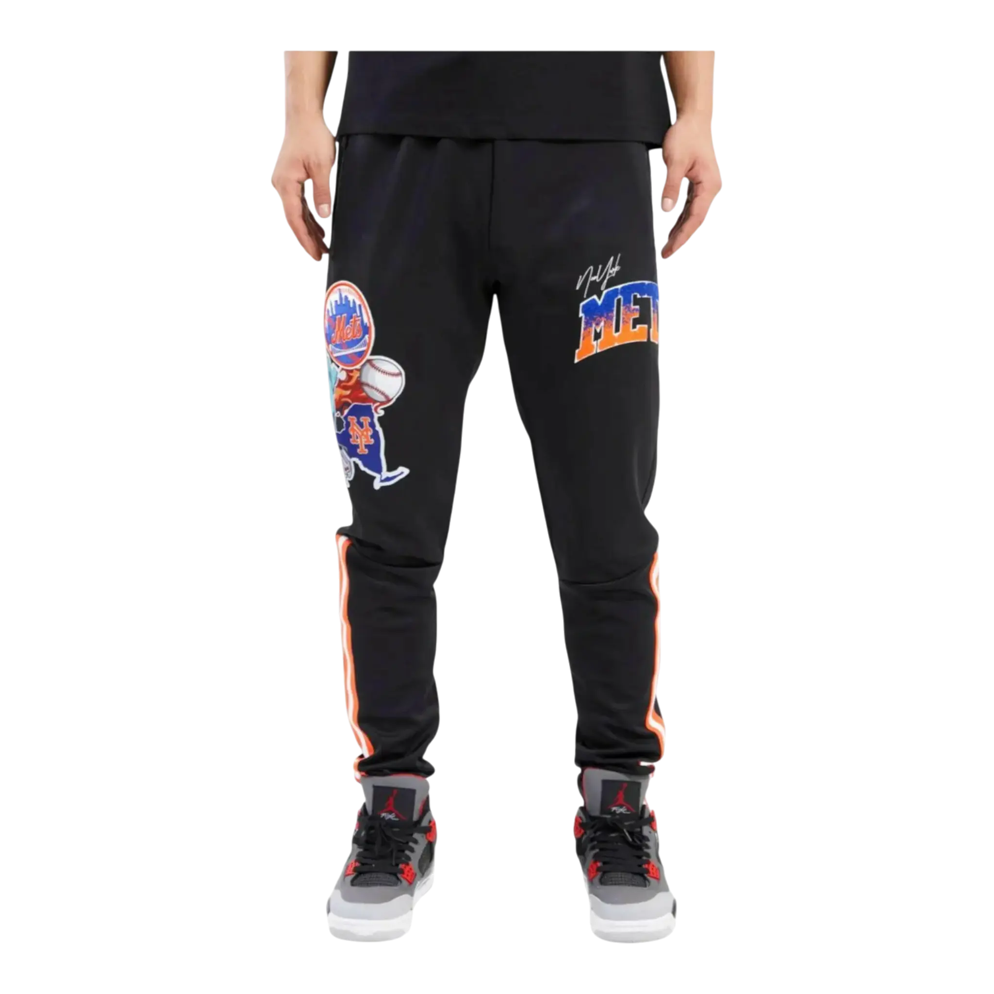 Pro Standard New York Mets Home Town Men Track Pants Black