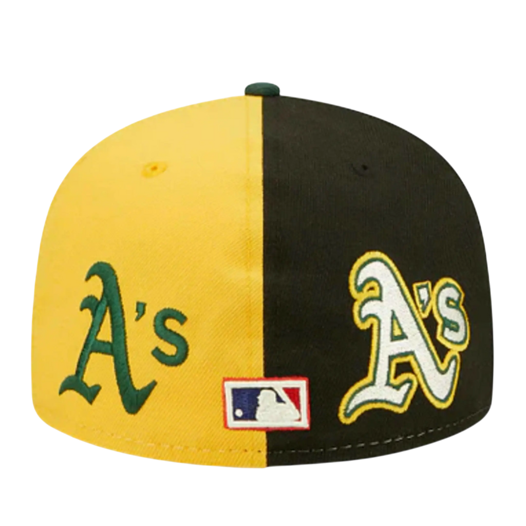 New Era 59Fifty MLB Oakland Athletics Logo Pinwheel Fitted Hat Multi/Green