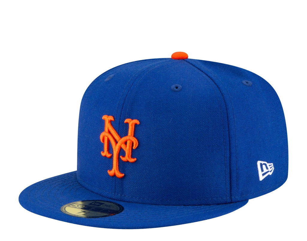 New Era 59Fifty Men New York Mets Icy 2013 ASG Side Patch Fitted Hat Royal/Baby Blue