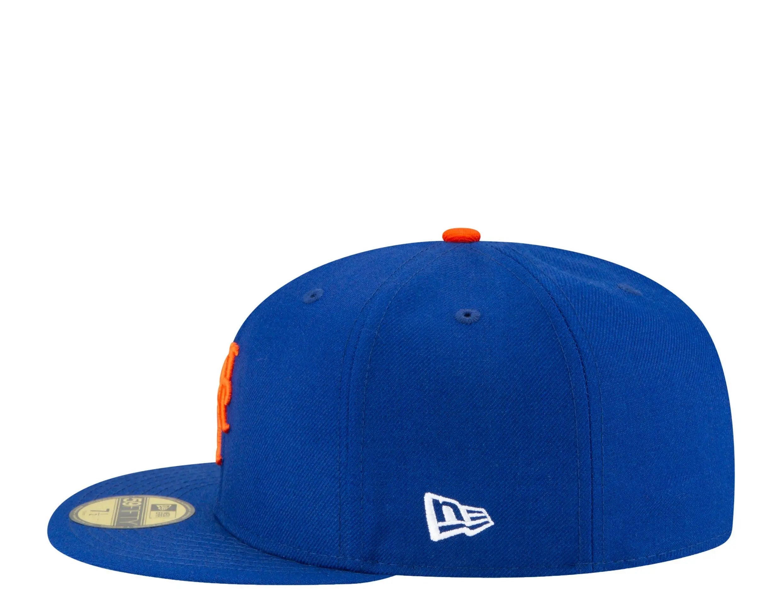 New Era 59Fifty Men New York Mets Icy 2013 ASG Side Patch Fitted Hat Royal/Baby Blue