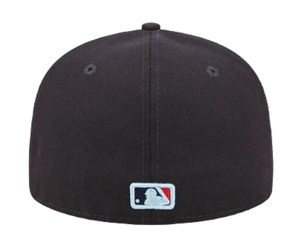 New Era Cloud Under 59Fifty Atlanta Braves Men Fitted Hat Navy