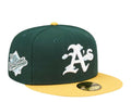New Era 59Fifty MLB Oakland Athletics Comic Cloud Fitted Hat Green/Yellow