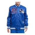 Pro Standard NFL New York Giants Mash Up Logo Satin Men Jacket Dodger Blue