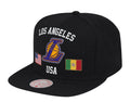 Mitchell & Ness Los Angeles Lakers USA City Pride Men Snapback Hat Black