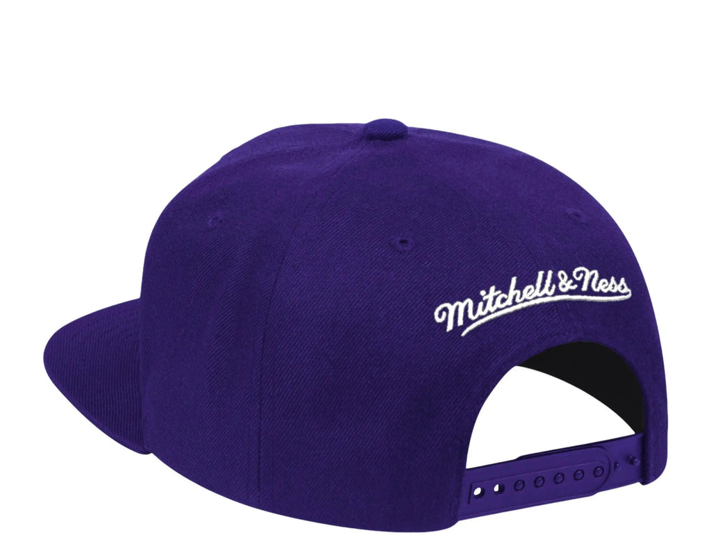 Mitchell & Ness Los Angeles Lakers HWC State Flower Men Snapback Hat Purple
