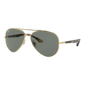 Ray-Ban RB3675 Polarized Aviator Sunglasses Arista Gold/Green Classic G-15