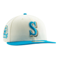 New Era Seattle Mariners 30th Anniversary Elements Pack Men Fitted Hat Off White/Freshwater Blue