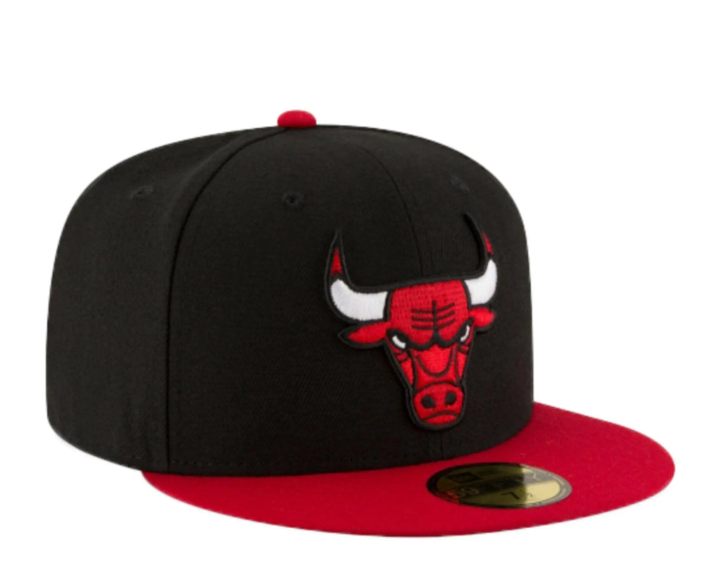 New Era Chicago Bulls Alternate 2-Tone Men Fitted Hat Black/Red