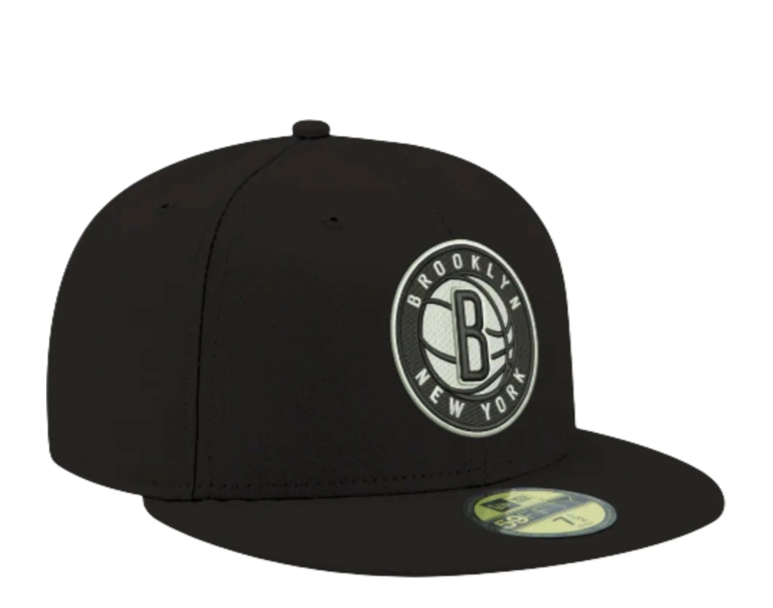 New Era 59Fifty Men Brooklyn Nets Fitted Hat Black/White