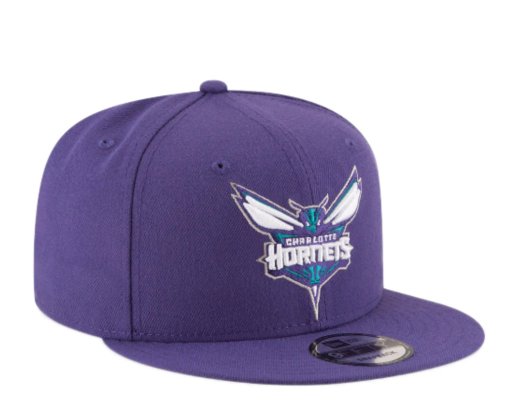New Era 9Fifty Charlotte Hornets Men Snapback Hat Purple