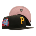 New Era 59Fifty Men Fitted Hat Black Pittsburgh Pirates 1979 World Series Pink Undervisor