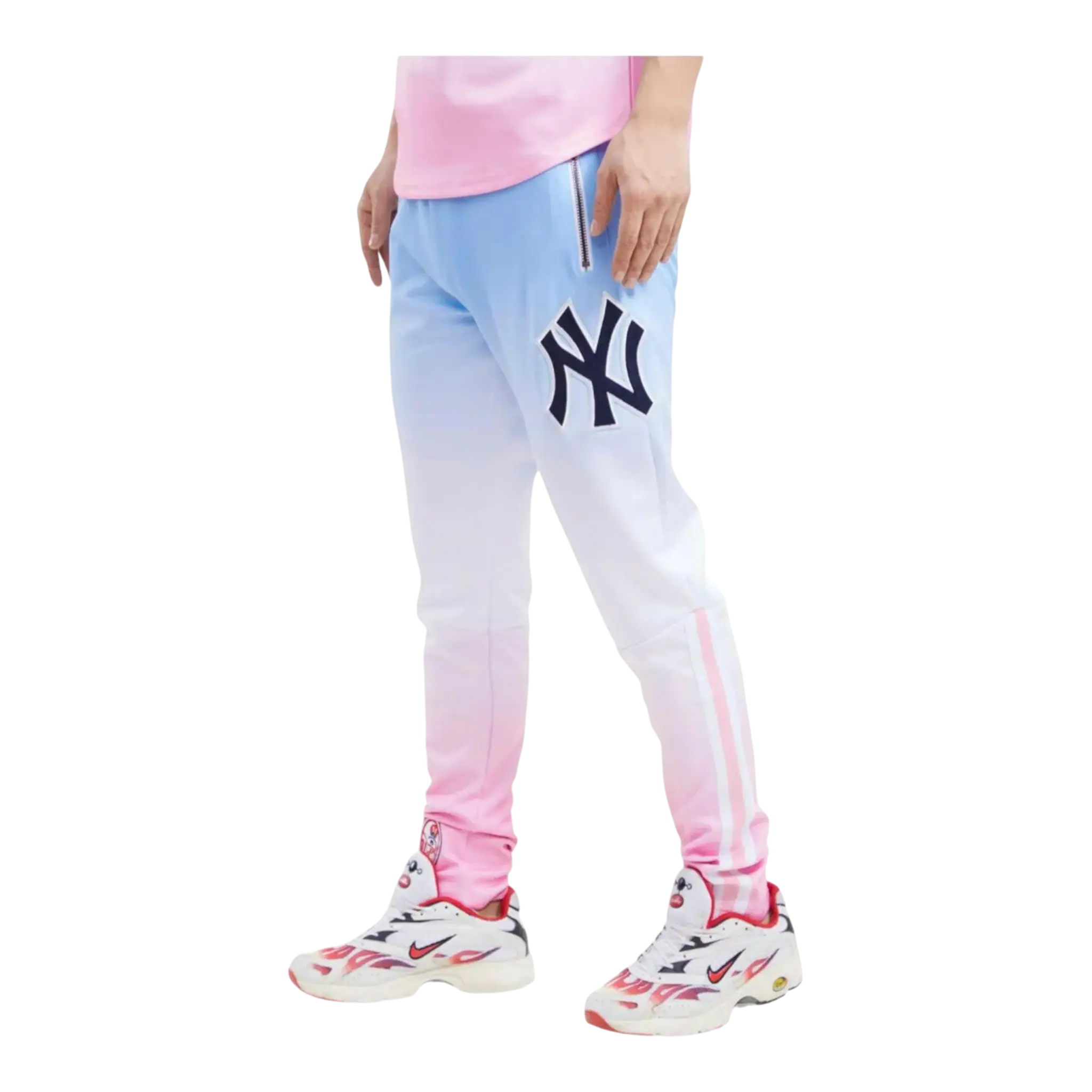 Pro Standard MLB New York Yankees Pro Team Ombre Men Track Pants Blue/White/Pink